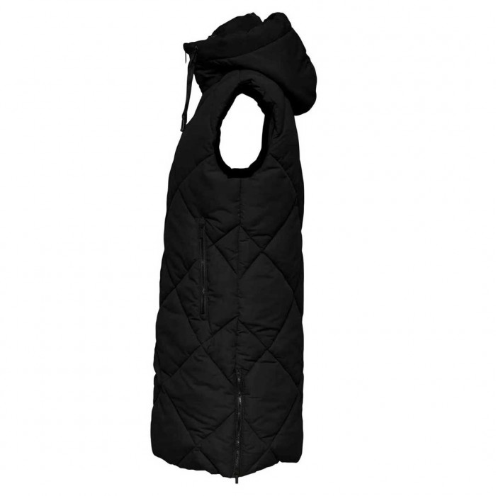 ONLY ONLMAGGI HOOD WAISTCOAT CC OTW BLACK