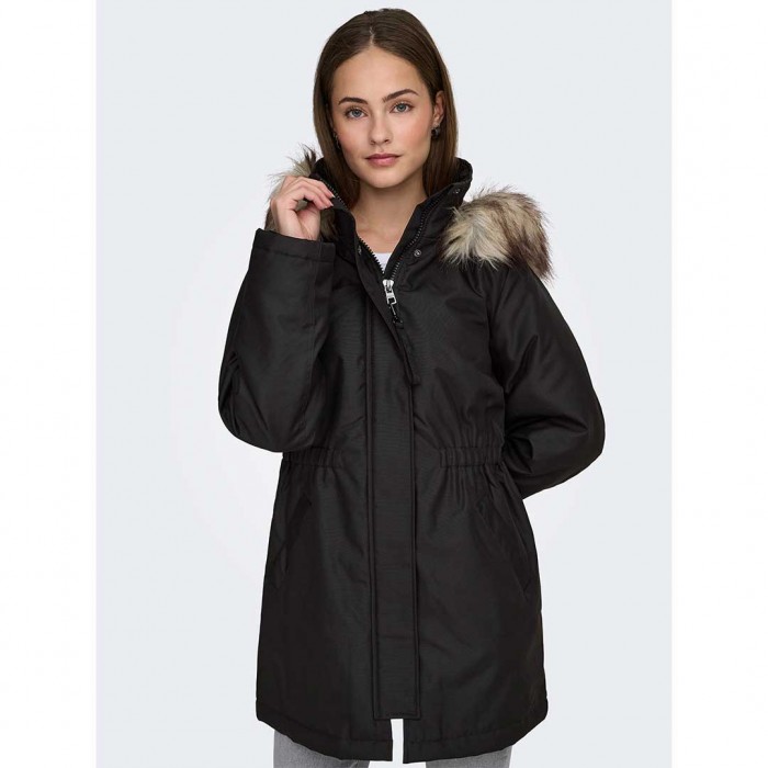 ONLY ONLMATHILDA WINTER FUR PARKA OTW BLACK