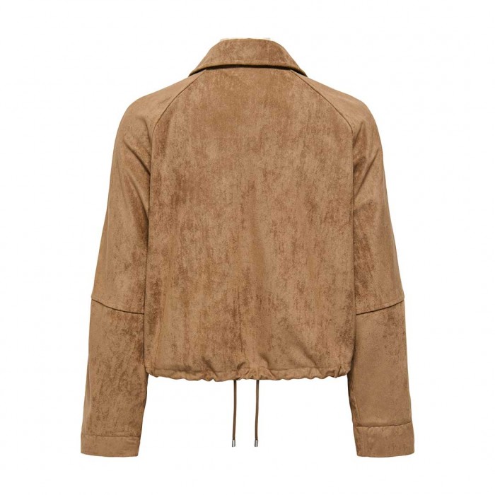 ONLY ONLLIXA L/S FAUX SUEDE JACKET CC PNT BROWN