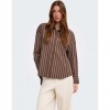 ONLY ONLOREGON ALVA LS REG SHIRT NOOS WVN BROWN
