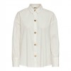 ONLY ONLKIRI BUTTON DETAIL LS SHIRT FR WVN WHITE