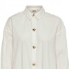 ONLY ONLKIRI BUTTON DETAIL LS SHIRT FR WVN WHITE