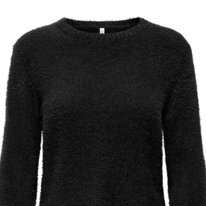 ONLY ONLKERRY PIUMO LS O-NECK CC KNT BLACK