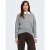ONLY  ONLALIVIA LS HIGH-LOW O-NECK NOOS KNT LIGHT GRAY