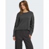 ONLY ONLANNIKA LS SEQUINS O-NECK KNT DARK GRAY