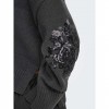 ONLY ONLANNIKA LS SEQUINS O-NECK KNT DARK GRAY