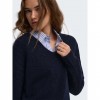 ONLY ONLCAMILLA V-NECK L/S PULLOVER KNT NOOS DARK BLUE