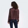 ONLY ONLINDONA L/S SATIN LACE SHIRT WVN BROWN