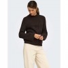 ONLY ONLKATIA LS DETAIL HIGHNECK NOOS KNT BROWN