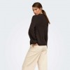 ONLY ONLKATIA LS DETAIL HIGHNECK NOOS KNT BROWN