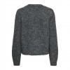 ONLY ONLZAGGIE LS BUTTON V-NECK CARDI KNT DARK GRAY