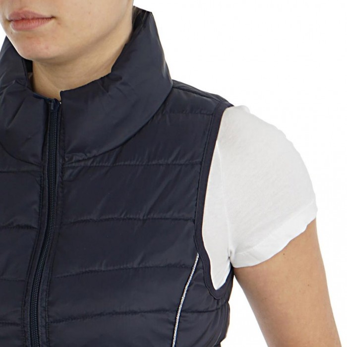 Only Women's Vest onlCLAIRE QUILTED WAISTCOAT blue