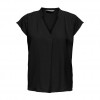 ONLY V-NECK TOP BLACK