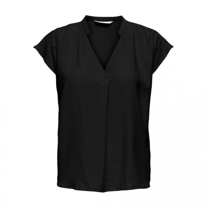 ONLY V-NECK TOP BLACK