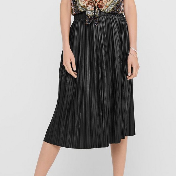 PLEATED MIDI SKIRT ONLY γυναικεια φουστα