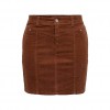 CORDUROY SKIRT ONLY γυναικεια κοτλε φουστα καφε