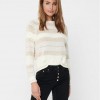 STRIPED KNITTED PULLOVER ONLY γυναικειο ριγε πουλοβερ