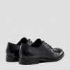 REPLAY MEN'S MIDNIGHT LACE UP LEATHER SHOES BLACK