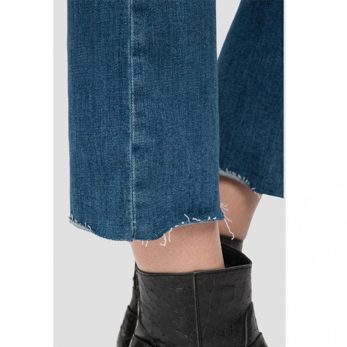 REPLAY FLARE CROP BOOTCUT FIT FAABY JEANS BLUE