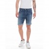 REPLAY MENS JEAN SHORTS BLUE