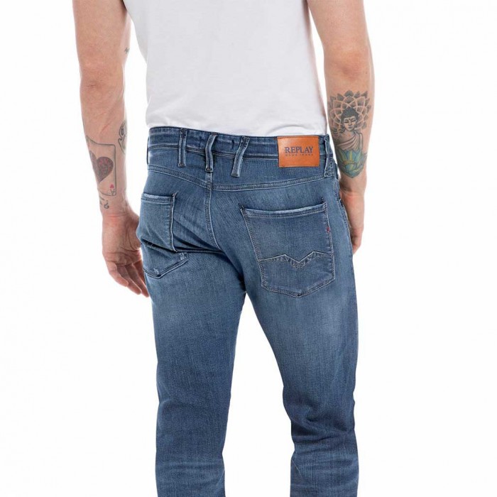 REPLAY MENS JEAN ANBASS LIGHT BLUE