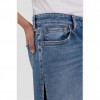 REPLAY ROSE LABEL STRAIGHT FIT DENIM BERMUDA SHORTS WITH SLITS BLUE