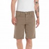 REPLAY STRAIGHT FIT GROVER BERMUDA SHORTS BEIGE