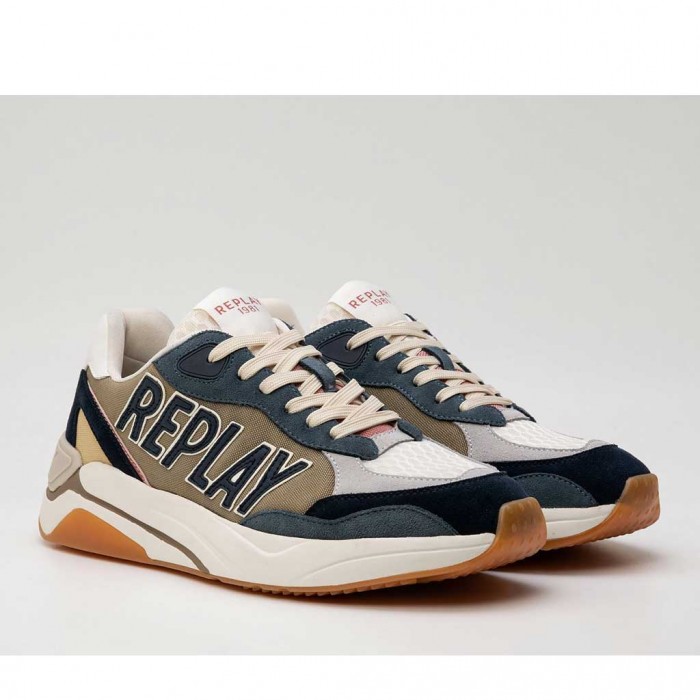 REPLAY SNEAKER MAN BLUE/GREEN