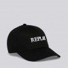 REPLAY CAP WITH BILL WITH EMBROIDERED LOGO BLACK