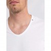 REPLAY V-NECK JERSEY T-SHIRT WHITE