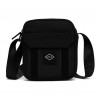 REPLAY Fabric Shoulder / Crossbody Bag with Zipper Black