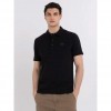 REPLAY SOLID-COLOURED JERSEY POLO SHIRT BLACK