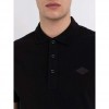 REPLAY SOLID-COLOURED JERSEY POLO SHIRT BLACK