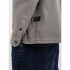 REPLAY FULL ZIPPER SHIRT IN TWILL GREY