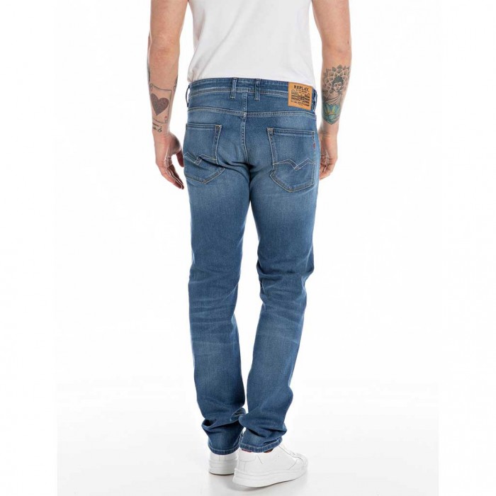 REPLAY GROVER STRETCH STRAIGHT FIT JEANS LIGHT BLUE