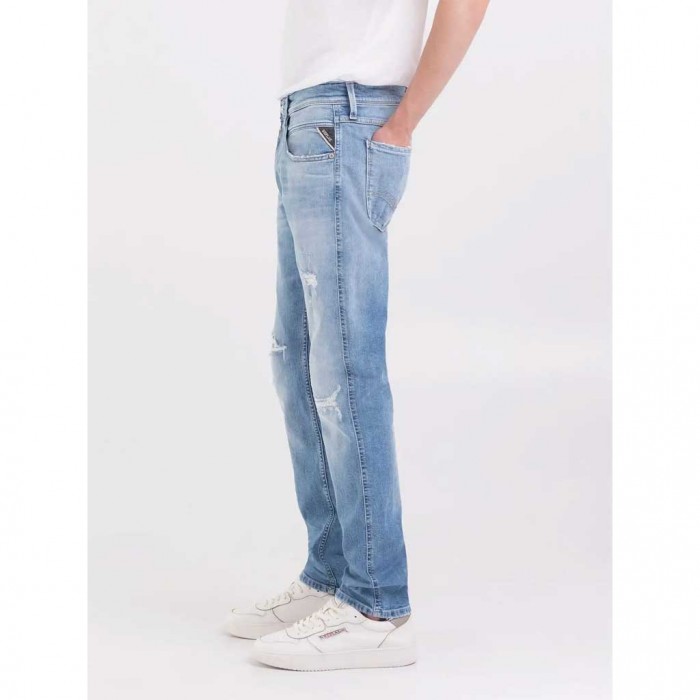 REPLAY SLIM FIT ANBASS JEANS BIO LIGHT BLUE