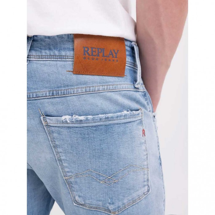 REPLAY SLIM FIT ANBASS JEANS BIO LIGHT BLUE