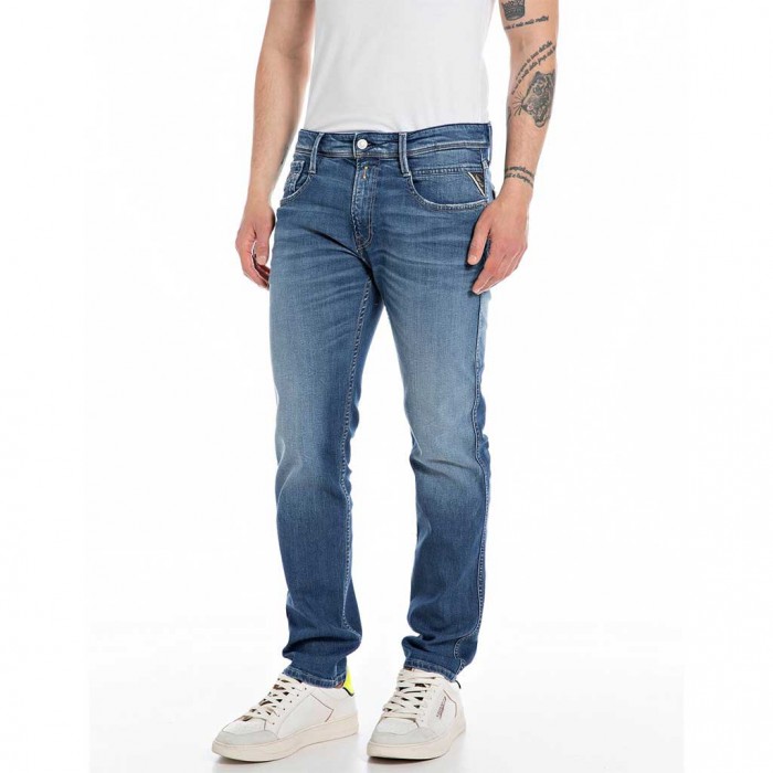 REPLAY ANBASS SLIM FIT MAN JEAN BLUE