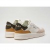 REPLAY UNIVERSITY M PRIME 2 LEATHER SNEAKERS WHITE/BEIGE