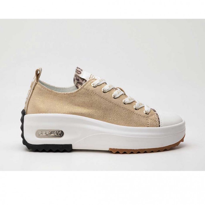 REPLAY WOMAN SHOES ALL STAR GOLD