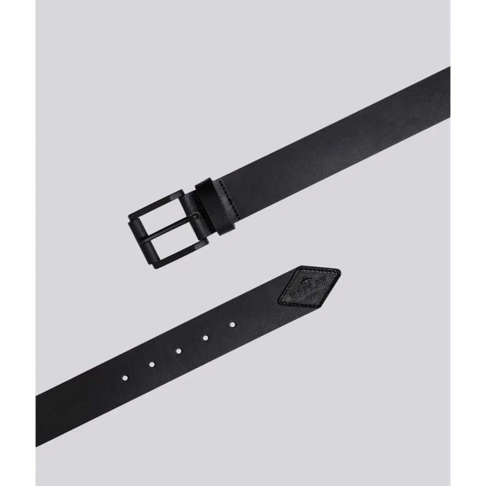 REPLAY DIAMOND LOGO BELT BLACK