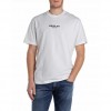 REPLAY MAN T SHIRT LOGO PRINT WHITE