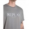 REPLAY MAN T SHIRT GREY/GREEN 1