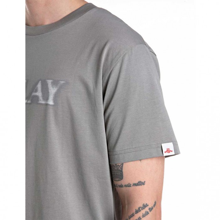 REPLAY MAN T SHIRT GREY/GREEN 1