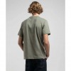 REPLAY JERSEY T-SHIRT WITH R EMBROIDERY GREEN