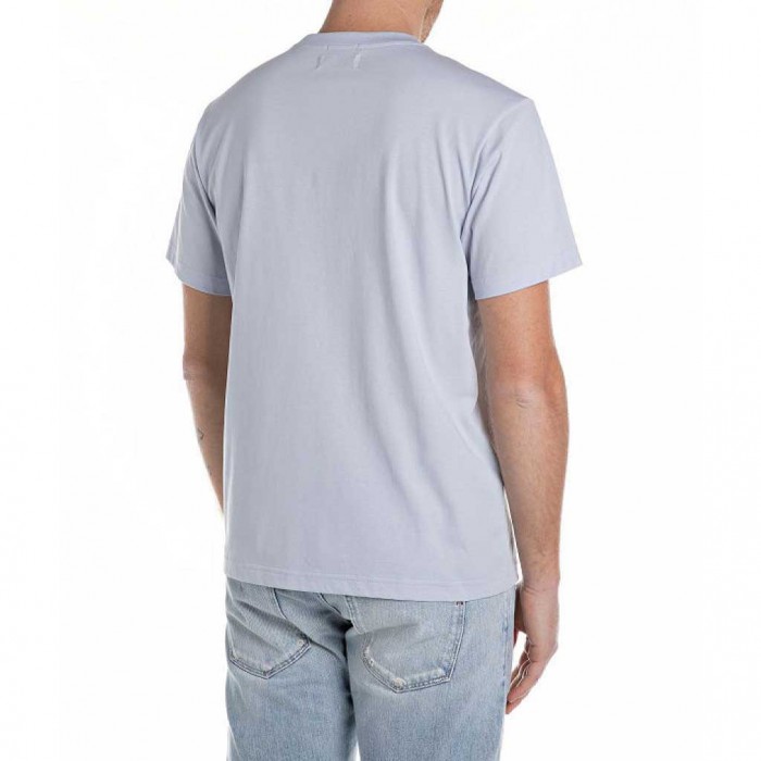 REPLAY REGULAR-FIT T-SHIRT LIGHT SIEL