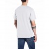 REPLAY MAN T SHIRT LETTERS PRINT WHITE