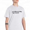 REPLAY MAN T SHIRT LETTERS PRINT WHITE