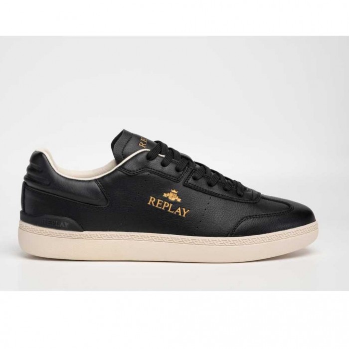 REPLAY MAN SHOES LOGO BLACK