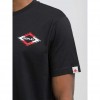 REPLAY COTTON T-SHIRT WITH LETTERING BLACK